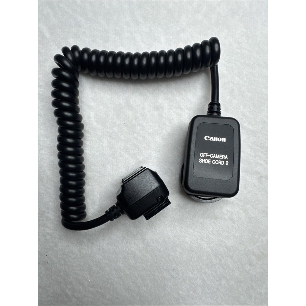 Canon Off Camera Shoe Cord 2 - Canon Speedlite‎ TTL Flash Extension Cord W/ Case